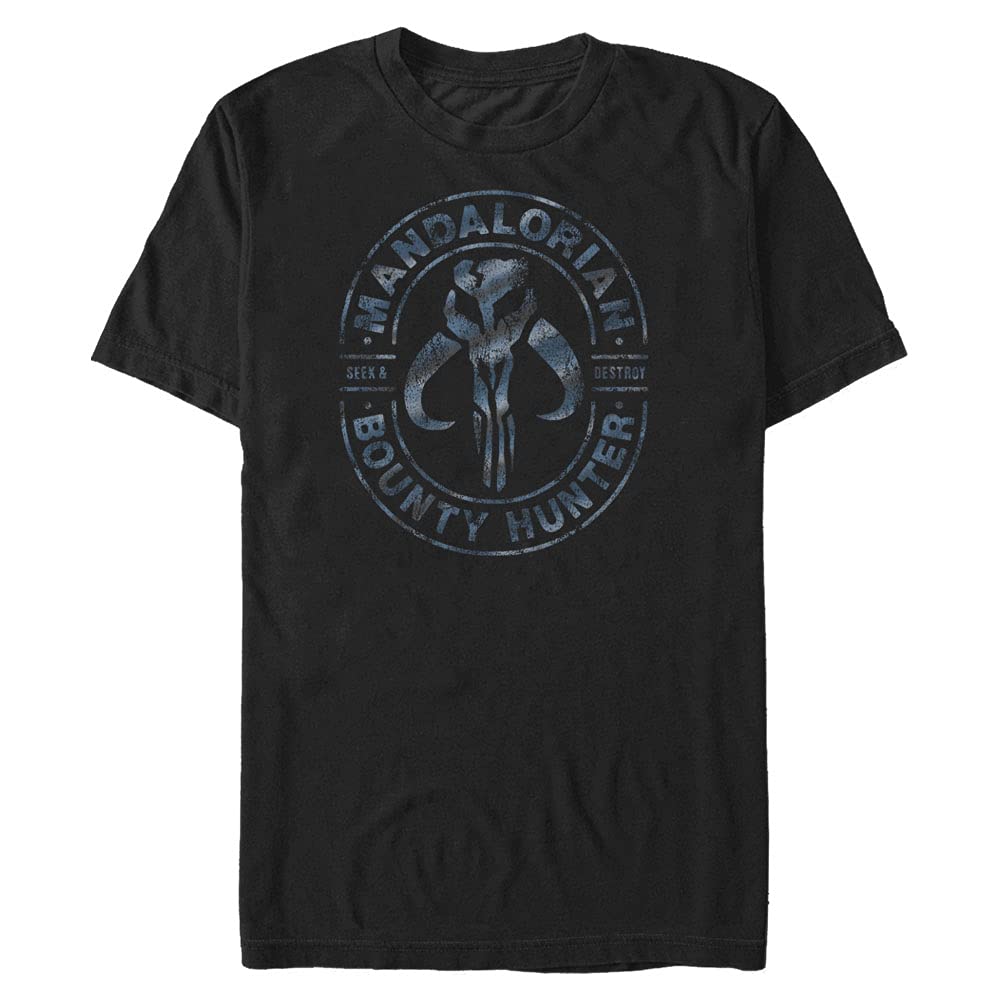 STAR WARS The Mandalorian Gun for Hire Men's Graphic T-Shirt | Official Licensed Merchandise | Perfect for Cosplay, Conventions & Star Wars Fans