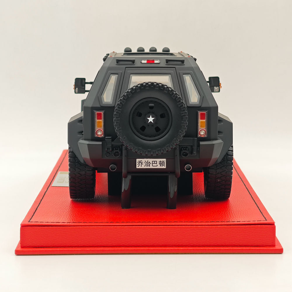 1/18 Scale George S. Patton SUV Off-Road Black Resin Car Model - Limited Edition Collectible Military Vehicle Gift for Men, Display & Home Decor, WWII History Enthusiasts