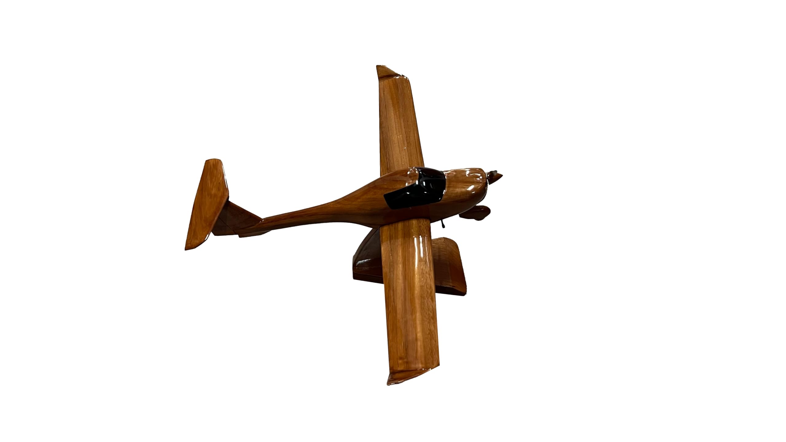 DA20 Diamond Mahogany Wooden Desktop Aircraft Model - Handcrafted Mahogany Wood Airplane Display for Office Desk, Home Decor & Aviation Enthusiasts - Perfect for Gifts, Collectors and Aviation Themed Decorations