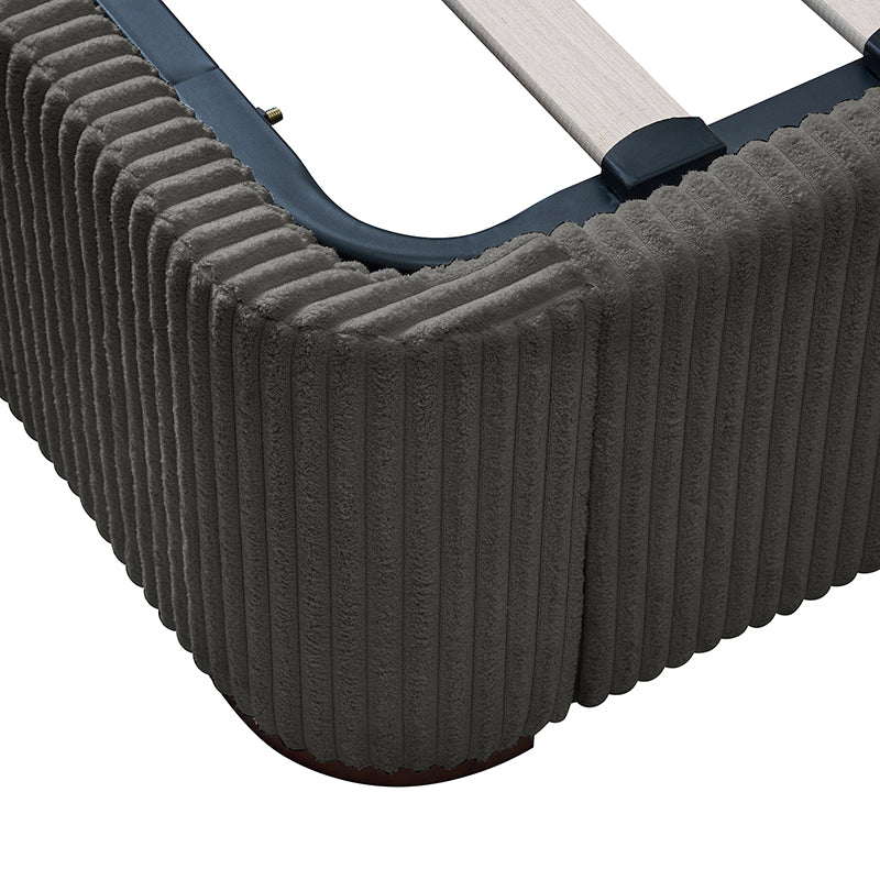 Thaine Hydraulic Storage Bed with LED Lighting & USB Charging Ports - Space-Saving Bed Frame with Underbed Storage for Small Apartments & Dorms