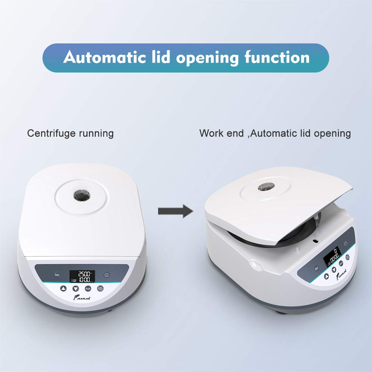 Digital Lab Centrifuge Machine for PRP - Benchtop Centrifuge with 12x5ml/10ml Tube Capacity, 500-4000 RPM & Timer - Perfect for Medical Laboratories, Blood Sample Processing, and PRP Therapy