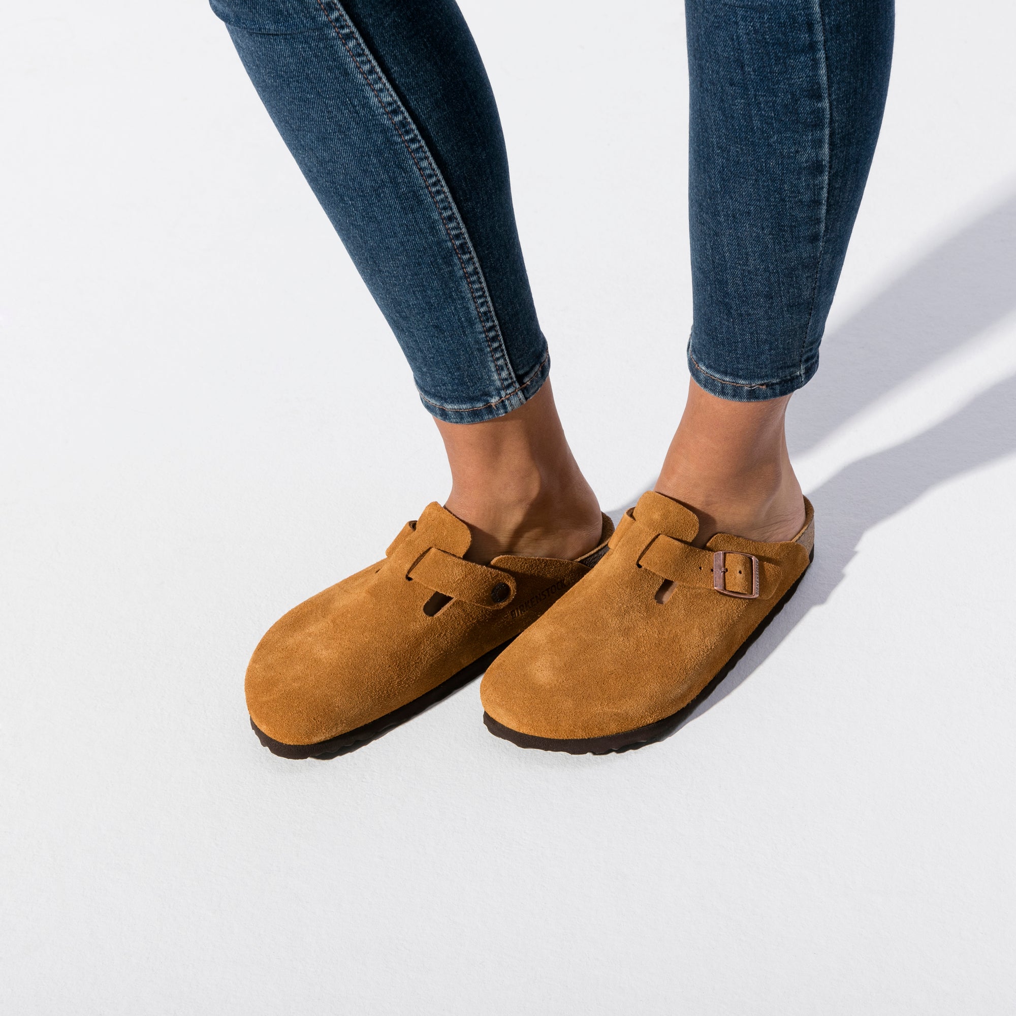 Birkenstock Boston Soft Footbed Suede Leather Clog in Mink | Comfortable Unisex House Shoes for Men & Women | Perfect for Home, Office & Casual Wear