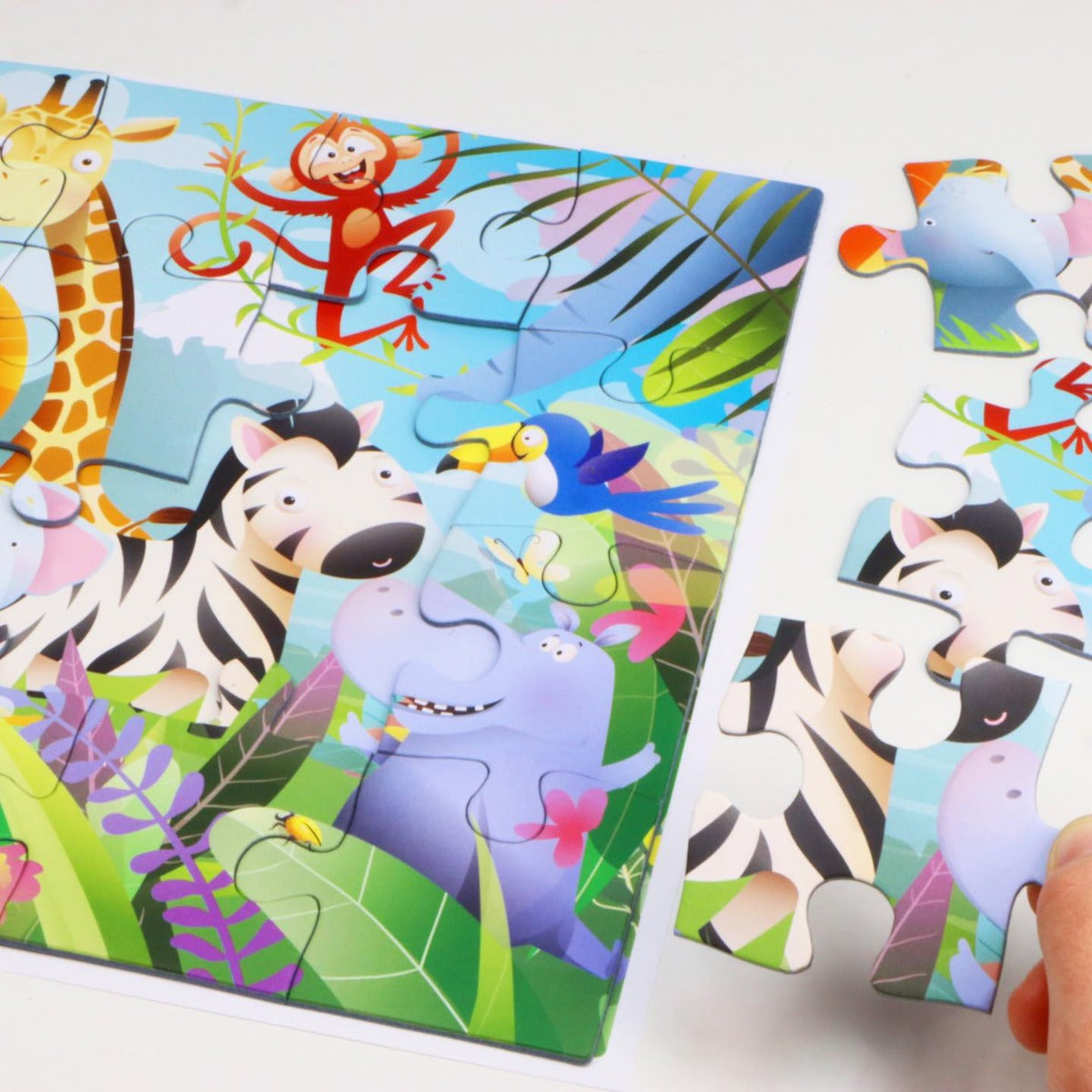 Calypto Wild Animals Jigsaw Puzzles - 2 Pack, 24 Pieces Each | Fun & Educational Puzzle for Kids, Family Game Night, Classroom Activities