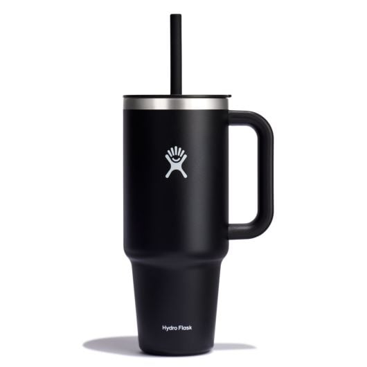 40 oz Insulated Stainless Steel Travel Tumbler with Lid & Straw - Leakproof Hot & Cold Water Bottle for Coffee, Gym, Hiking, Camping and Outdoor Activities
