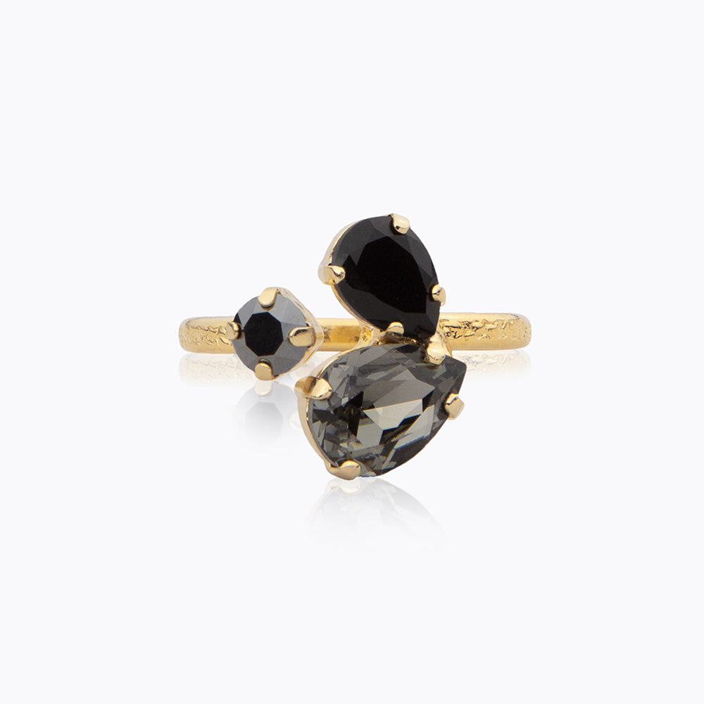 Alisia Black Combo Ring for Women - Elegant Fashion Jewelry Gift for Birthday, Anniversary & Valentine's Day