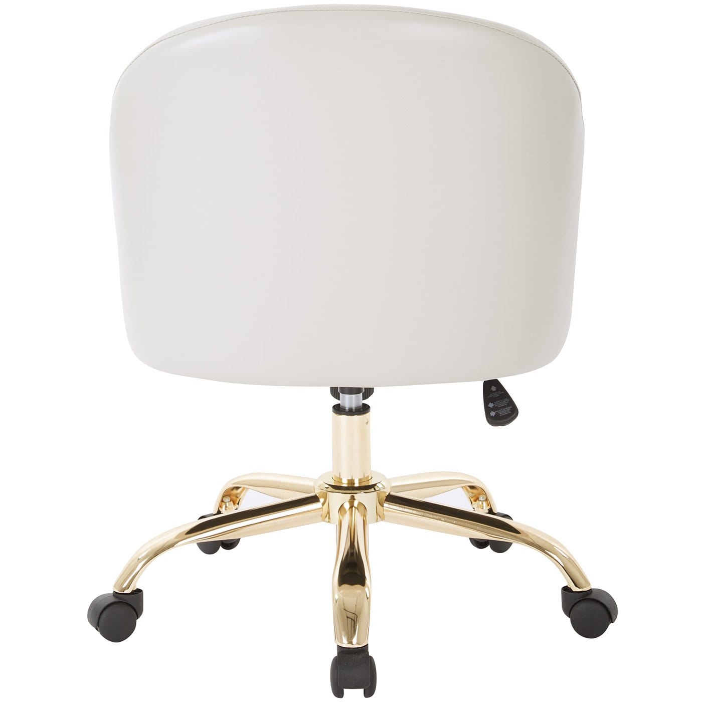 Office Star Ave Six Layton Mid Back Office Chair - Velvet Upholstered Ergonomic Desk Chair with Adjustable Height & Swivel [FL3224G] - Perfect for Home Office, Study, or Workspace