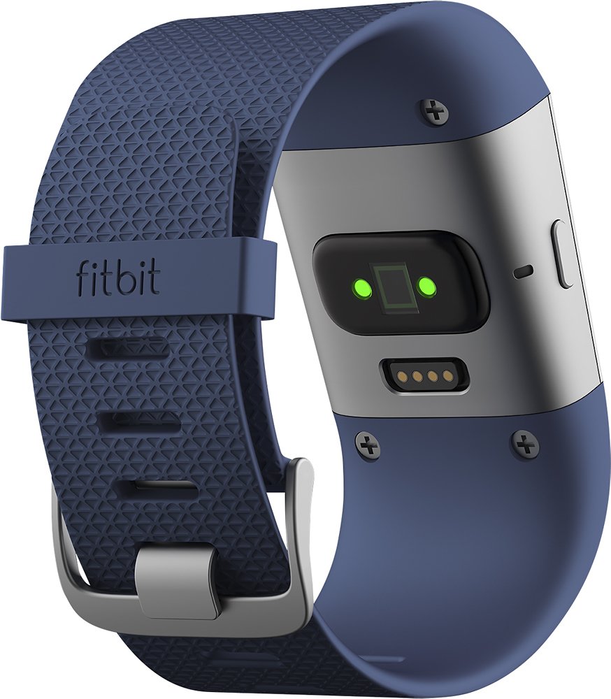 Fitbit Surge Smart Fitness Watch - Wireless Activity Tracker with Heart Rate Monitor, GPS, Sleep Tracking - Blue, Small (5.5-6.3