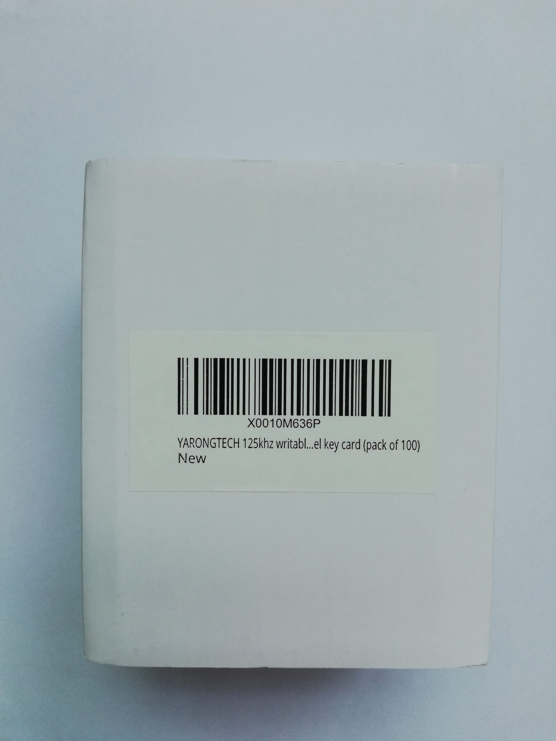 YARONGTECH 125kHz Writable Rewritable Blank White T5577 Plastic RFID Key Cards for Hotels, Access Control, and Security Systems (Pack of 100) - Ideal for Hospitality, Office, and Event Management