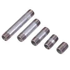 3/4 x 6 Inch Galvanized Steel Pipe Nipple (G113KX6) - Corrosion Resistant Plumbing Fitting for Water, Gas & HVAC Systems - Perfect for Home Repairs, Industrial Piping & DIY Projects
