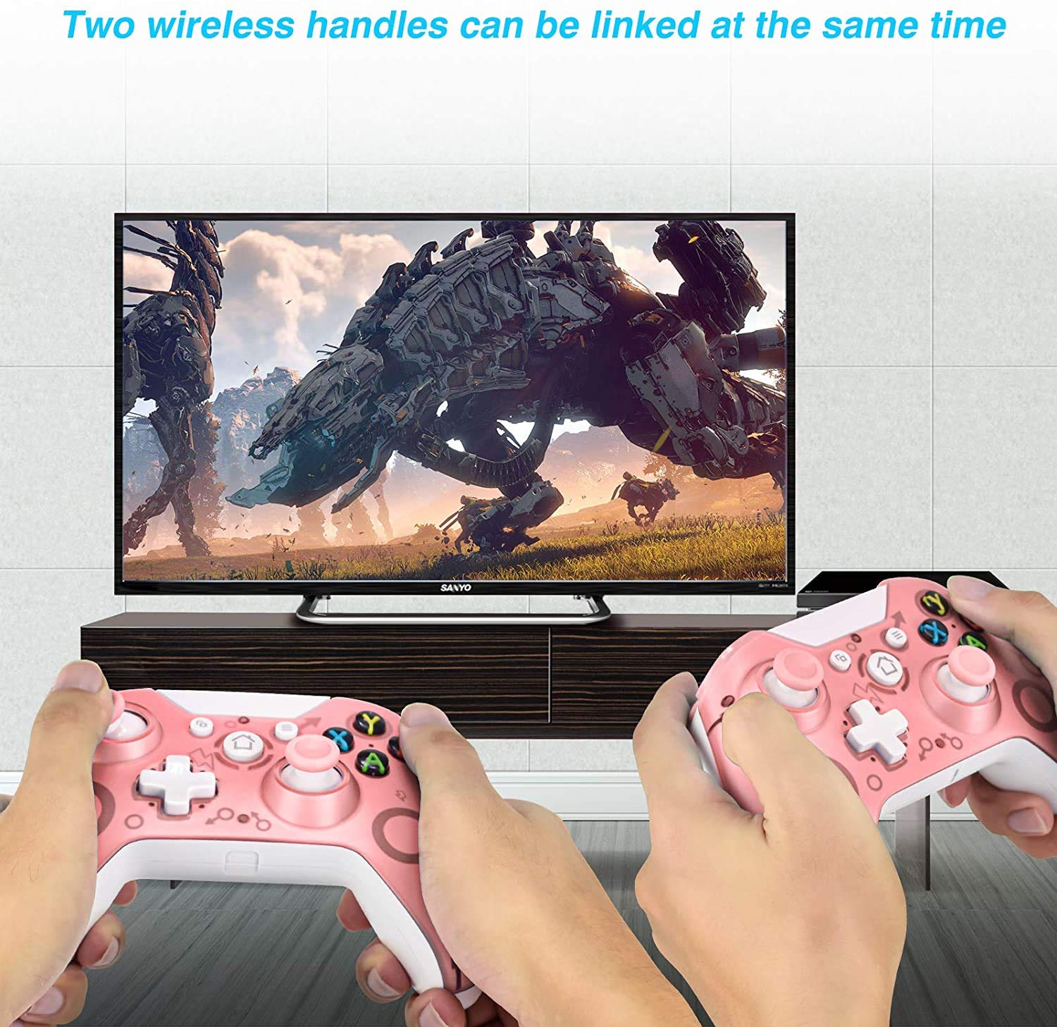 Xbox One Wireless Controller - Compatible with Xbox One, PC & PS3, Pink Gamepad Joystick for Gaming (No Headset Jack) | Perfect for Casual & Competitive Gaming, Home Entertainment & Multiplayer Sessions