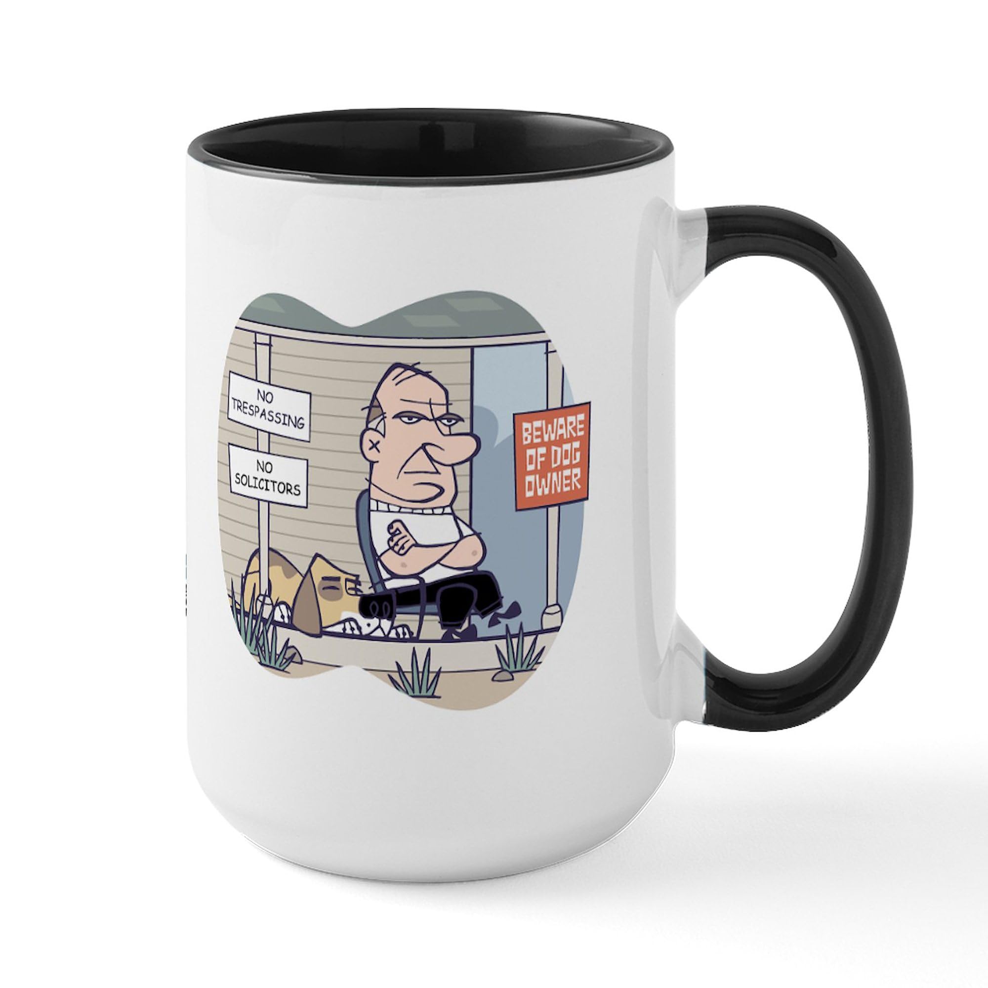 Curmudgeon Coffee Mug 15 oz (444 ml) - Ceramic Coffee Cup with Sarcastic Design - Perfect for Office, Home & Gift Giving