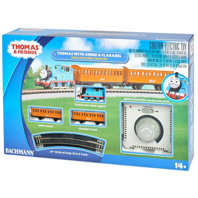 Bachmann Trains Thomas & Friends N Scale Electric Train Set with Annie and Clarabel - Perfect for Model Train Enthusiasts & Collectible Display