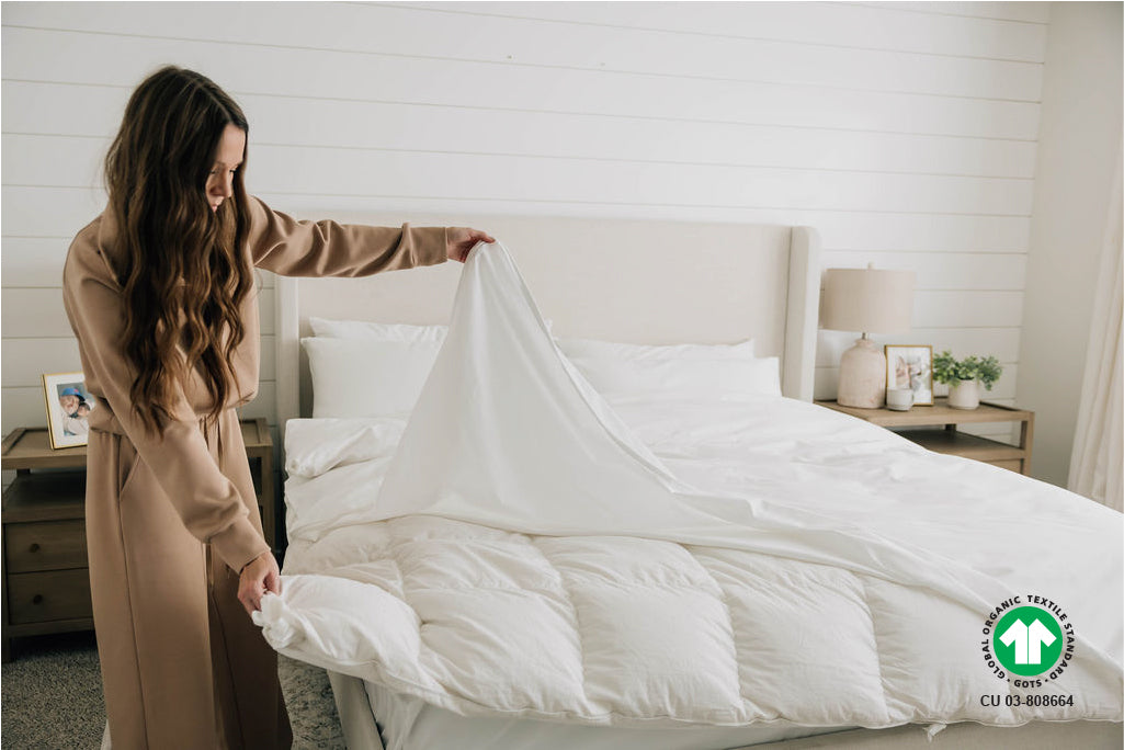 Organic ZipPure Duvet Cover Set - 100% Natural Cotton Bedding for All Seasons | Perfect for Master Bedroom, Guest Room & Airbnb Stays