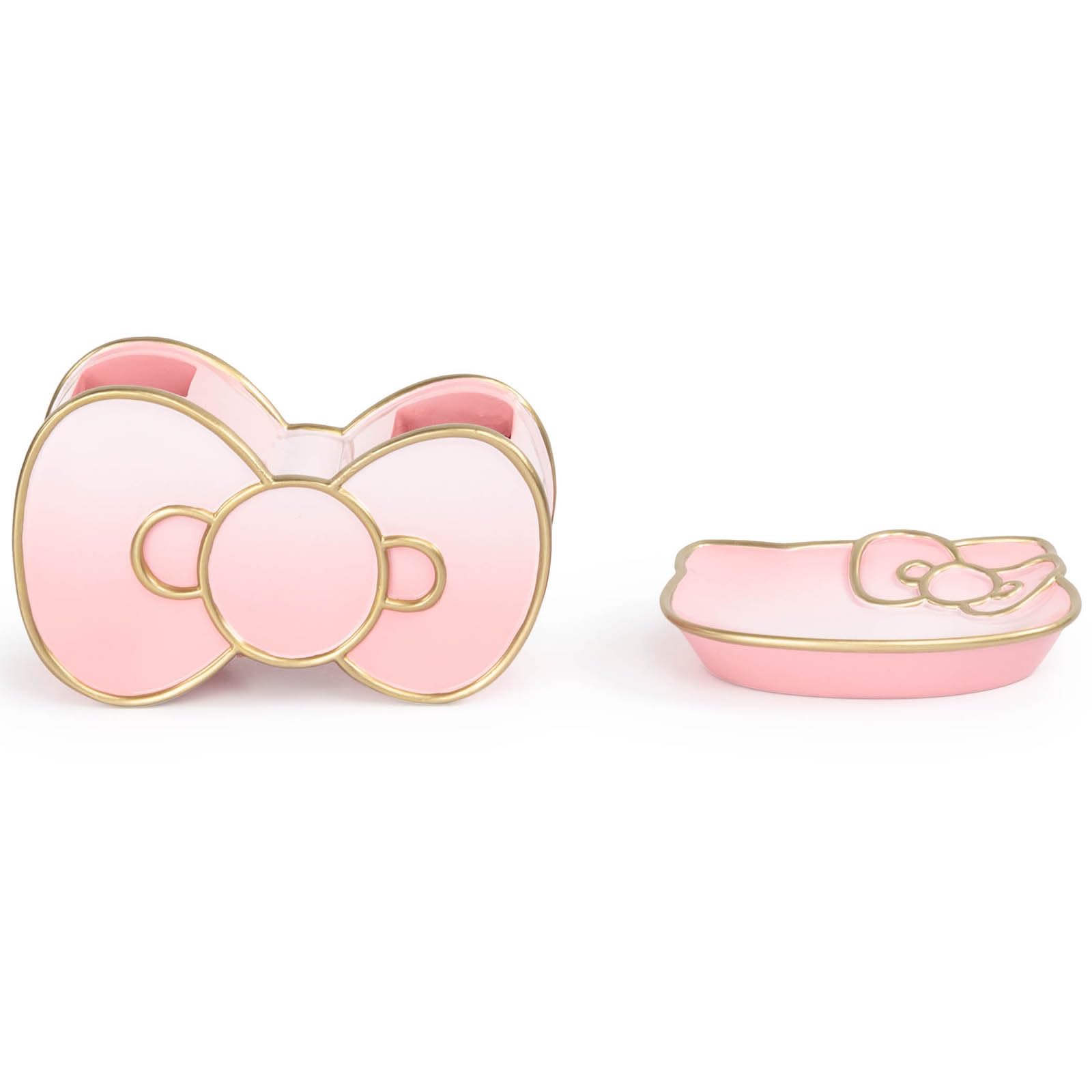 Jay Franco Hello Kitty Bathroom Accessories Set - 2-Piece Pink Resin Toothbrush Holder & Soap Dish for Girls' Bathroom Decor & Storage | Cute Kawaii Shower Organizer for Kids, Teens & Kitty Lovers