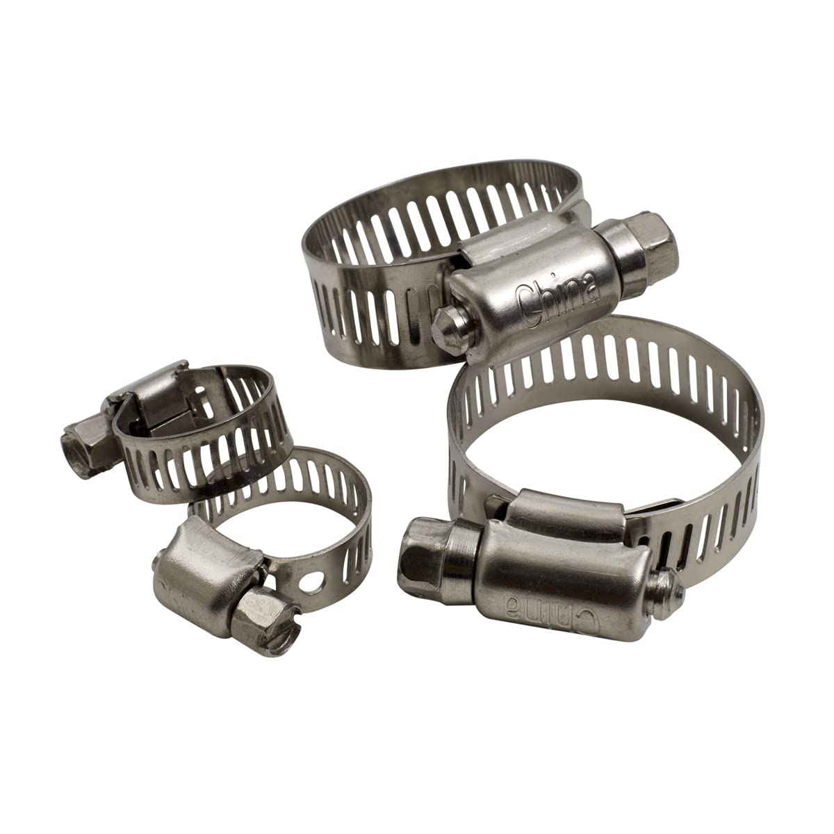 RoadPro RPHC-38 Adjustable Metal Hose Clamps - Heavy Duty Stainless Steel Clamps for Automotive, Plumbing & Industrial Use - Pack of 6 (Perfect for Car Radiator, Water Hose & Pipe Connections)