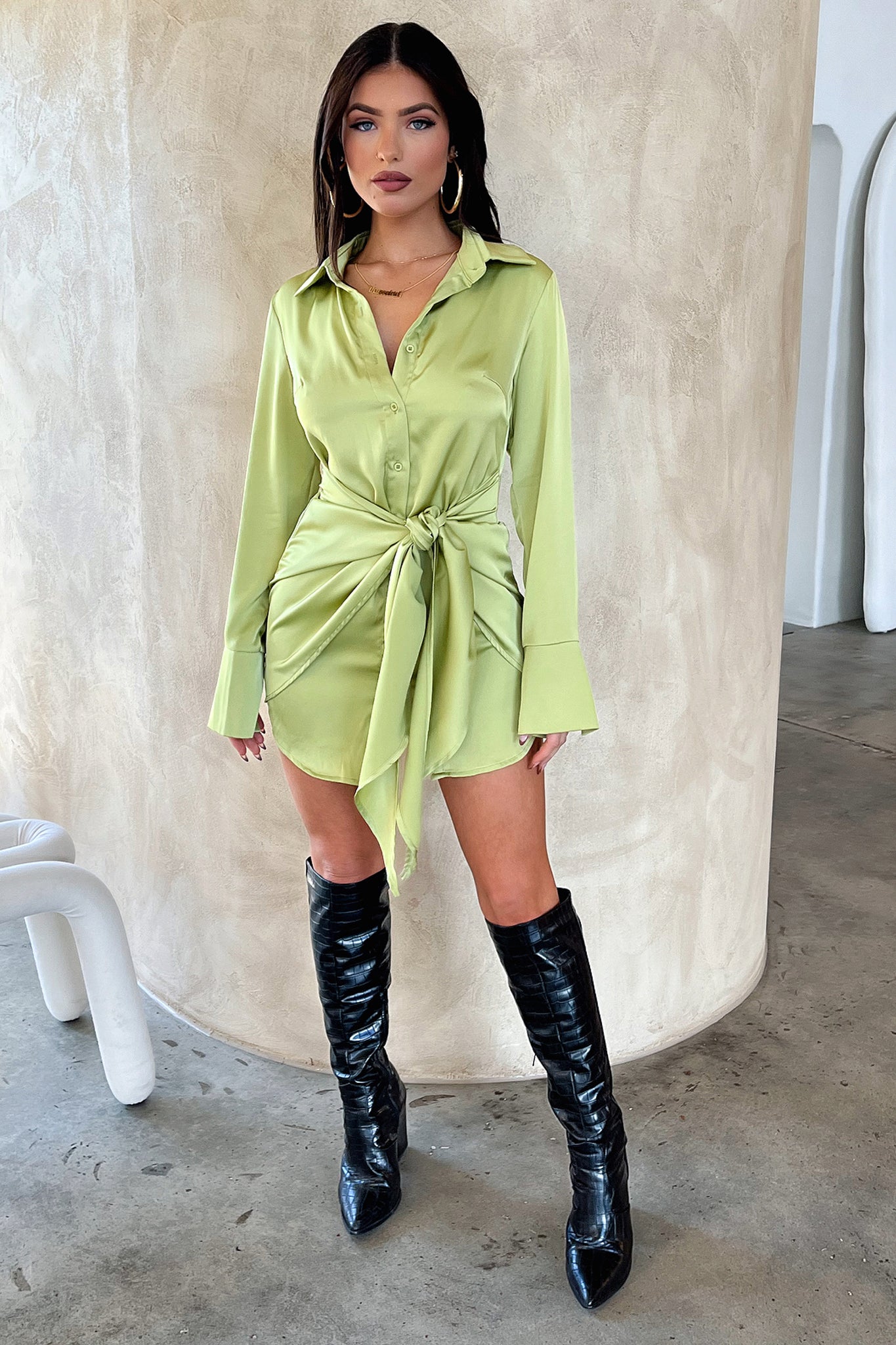Alexa Dress for Women - Stylish Green Flowy Maxi Dress | Perfect for Summer, Beach, Parties & Casual Wear
