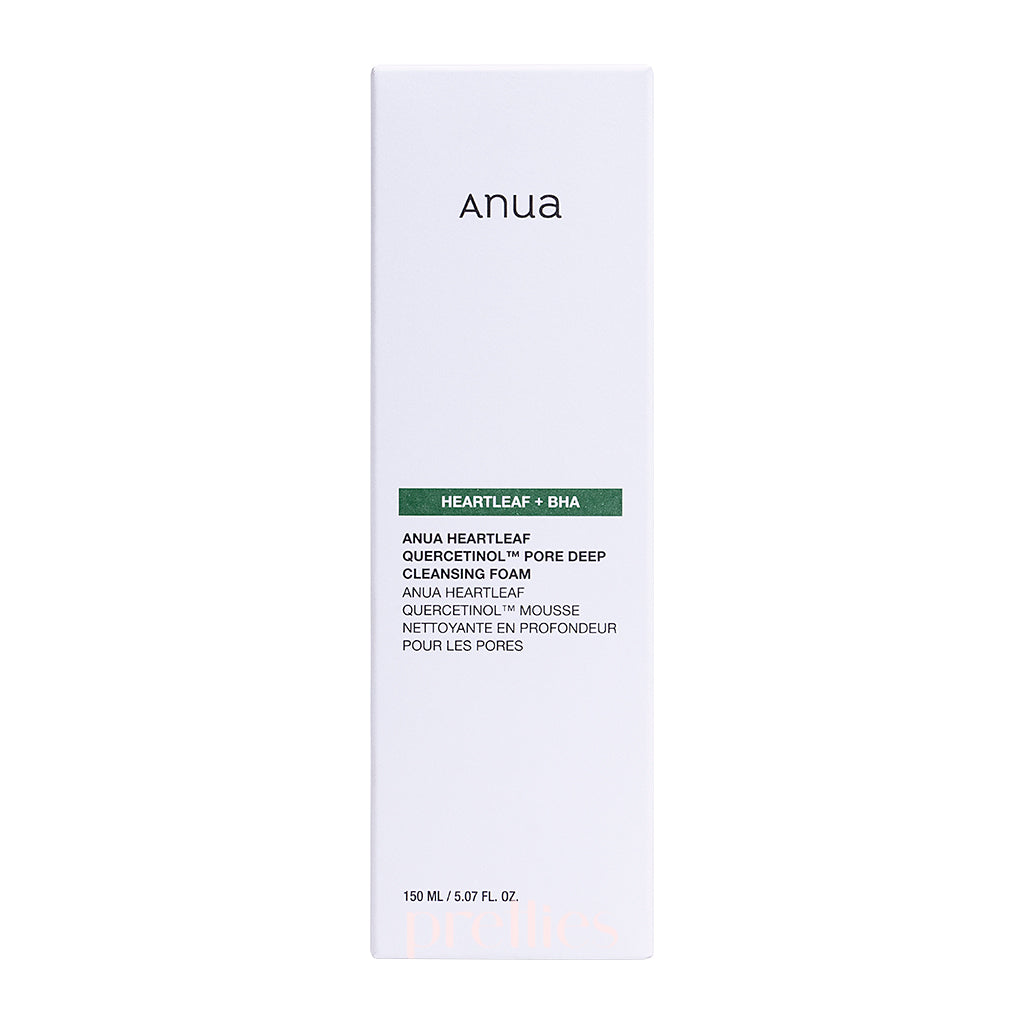 ANUA Heartleaf Quercetinol Pore Deep Cleansing Foam 150ml - Korean Skincare for Oily & Acne-Prone Skin - Perfect for Daily Deep Cleansing Routine