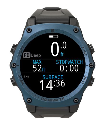 Shearwater Teric Air Integrated Dive Computer - Wrist Mounted Scuba Diving Computer with Wireless Air Integration & Multi-Gas Support for Professional and Recreational Divers