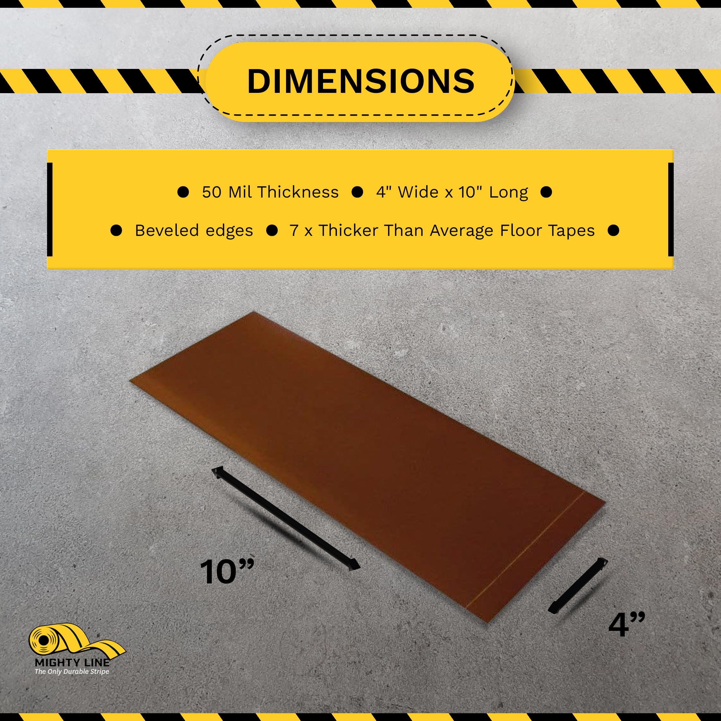 Mighty Line Heavy-Duty Safety Floor Marking Tape - 4