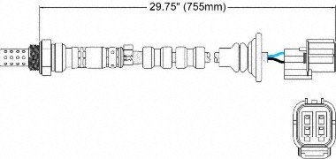 Walker Products 250-24097 4-Wire Oxygen Sensor - Universal Fit for Cars & Trucks - Improves Fuel Efficiency & Emissions - Ideal for Engine Performance Upgrades & Vehicle Maintenance