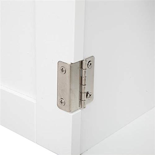 White MDF Wall Cabinet for Kitchen, Bathroom, Garage & Laundry Room - Durable Storage Cabinet with Adjustable Shelves - Perfect for Organizing Toiletries, Cleaning Supplies & Home Essentials