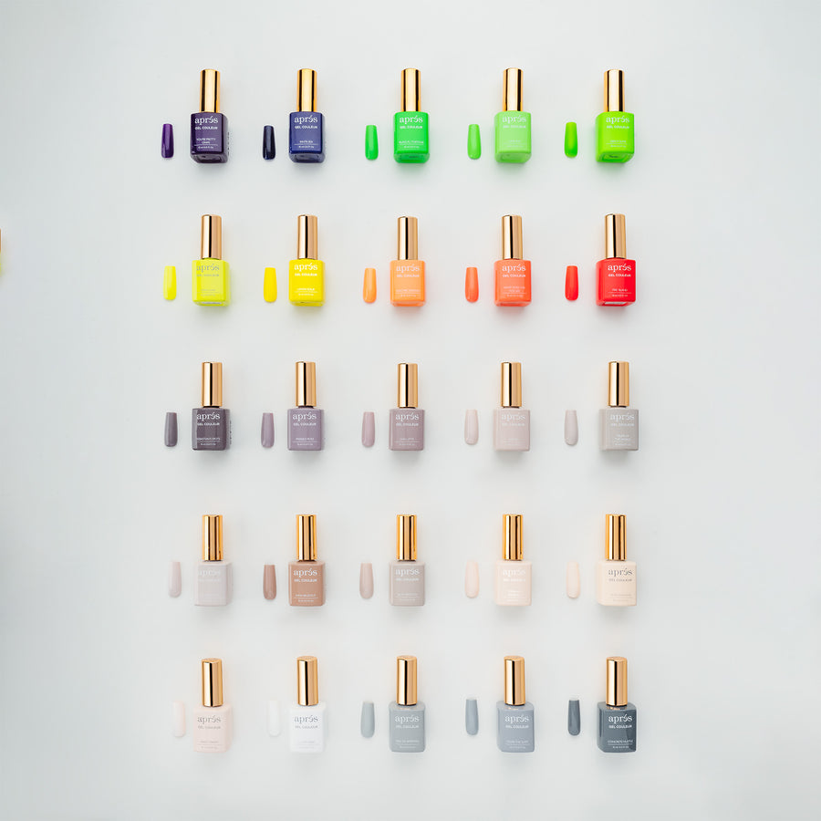 Apres 100 Gel Nail Polish Colors Set - Professional Salon & DIY Manicure Kit for Long-Lasting Nail Art Designs (Home, Party, Wedding, Salon Use)
