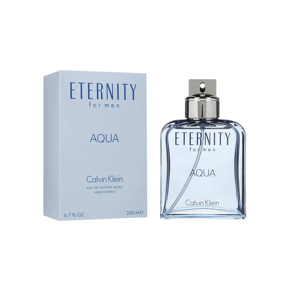Calvin Klein Eternity Aqua for Men Eau de Toilette Spray - 3.4 oz / 100ml Fresh Aquatic Cologne, Daytime & Evening Wear, Office & Date Night Fragrance