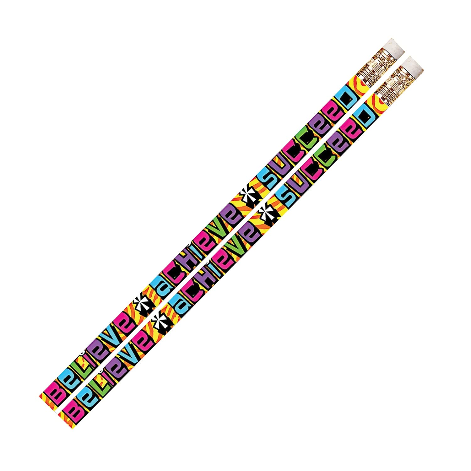 Musgrave Motivational Pencils #2 Lead 12-Pack - Inspiring for School & Office