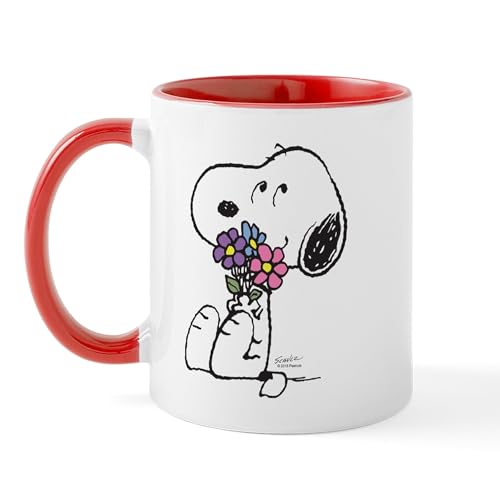 White/Red Inside - Springtime Snoopy Mug