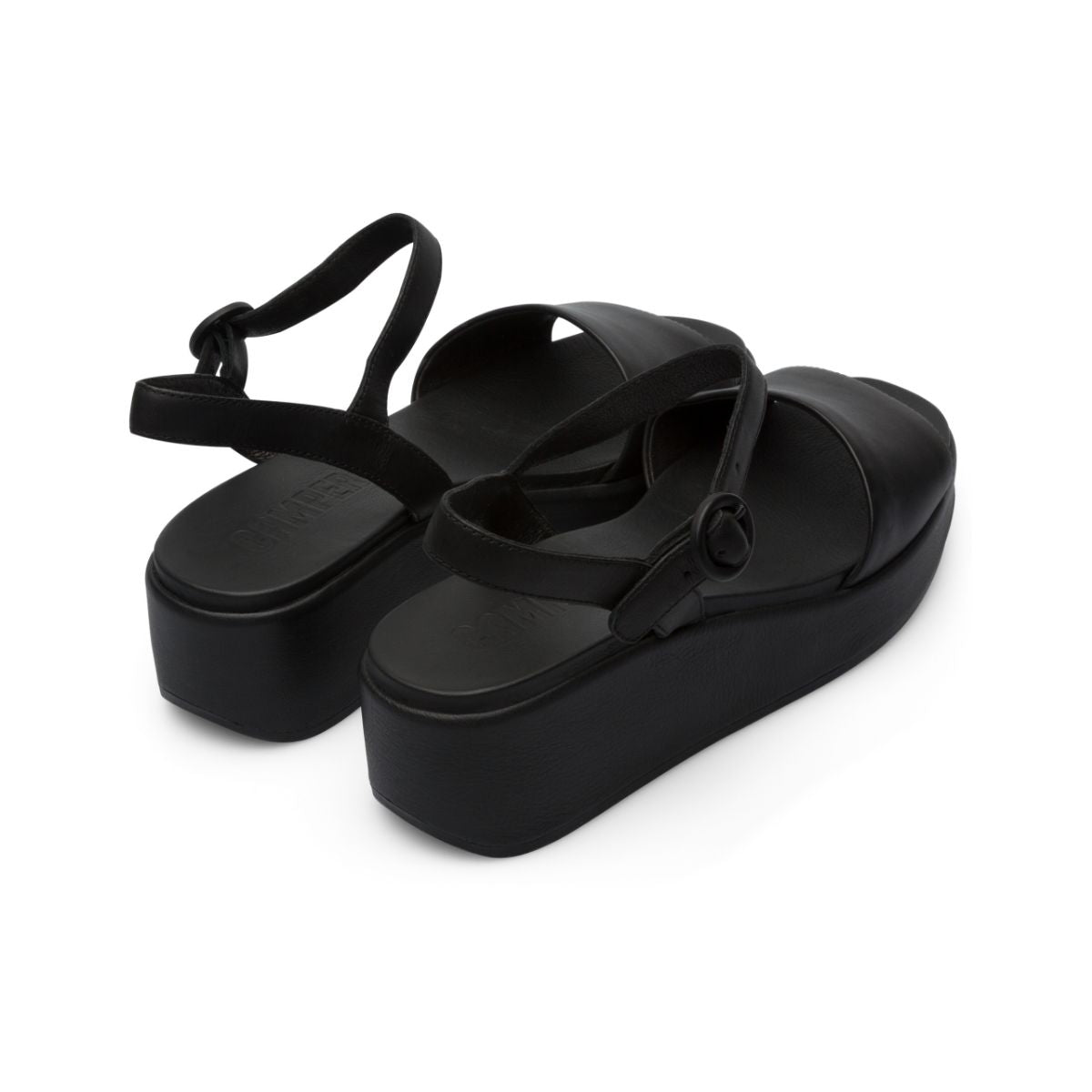 Camper Women's Misia Black Leather Comfortable Walking Shoes - Perfect for Travel, Work & Everyday Wear