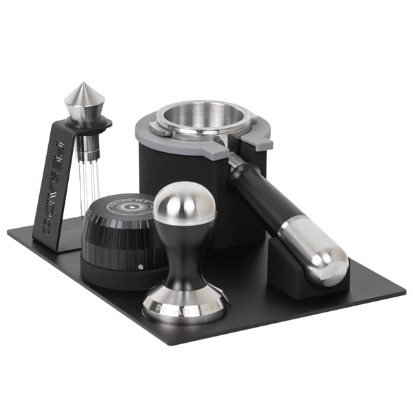 Heavy Duty Tamping Station for Espresso - Professional Coffee Tamper Stand with Non-Slip Base, Perfect for Home Baristas & Coffee Shops | Ideal for Espresso Machine Accessories & Coffee Brewing Stations
