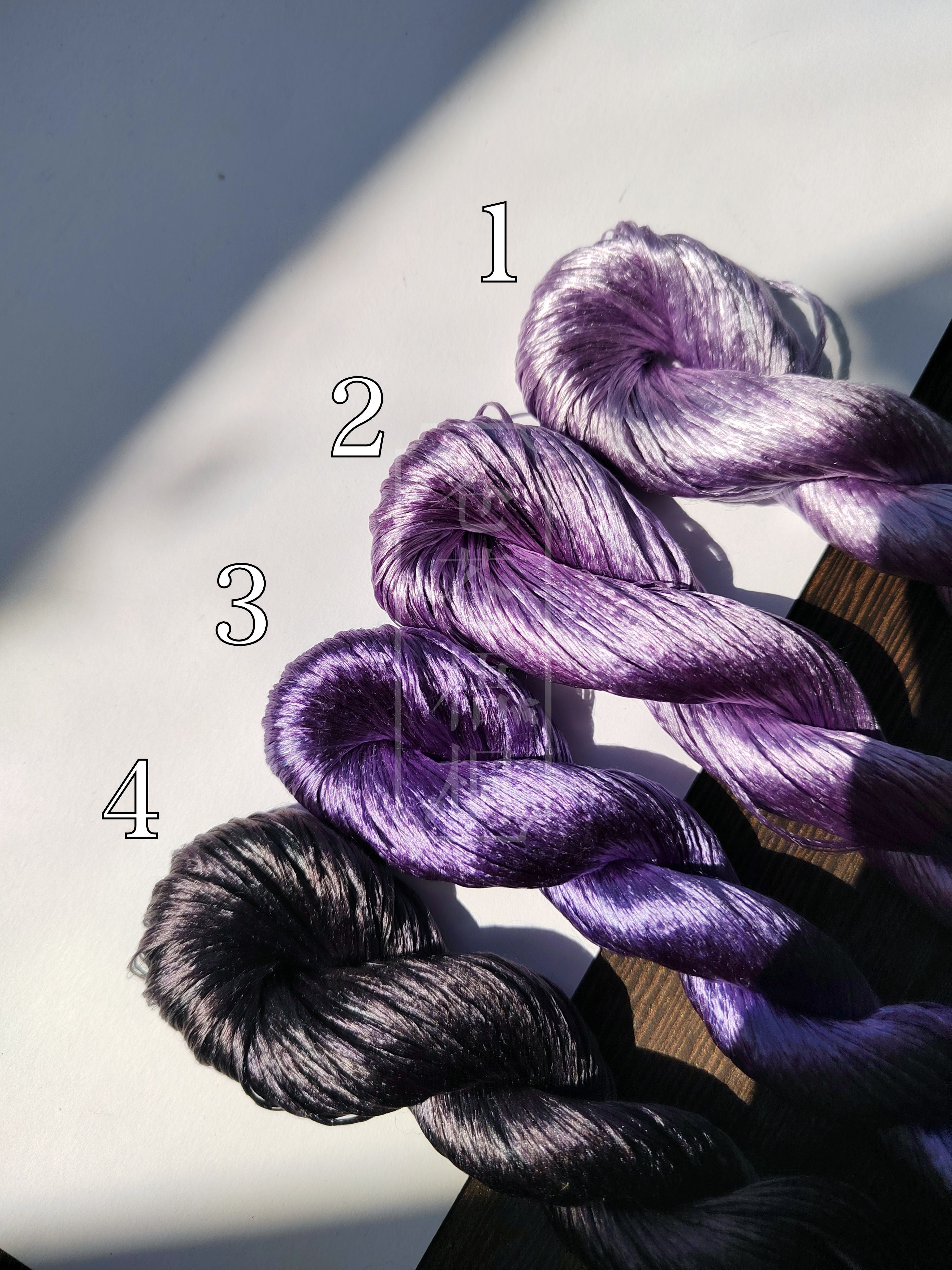 10g Suzhou Embroidery Thick Filament Slightly Twisted Mulberry Silk Thread - Premium Chinese Silk Embroidery Floss for Needlework, Cross Stitch, and Traditional Handicrafts