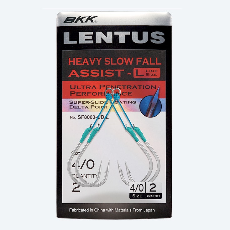 BKK SF Lentus Assist - Premium Fishing Hook for Bass, Trout, and Saltwater Fishing | Ideal for Freshwater and Ocean Angling Adventures
