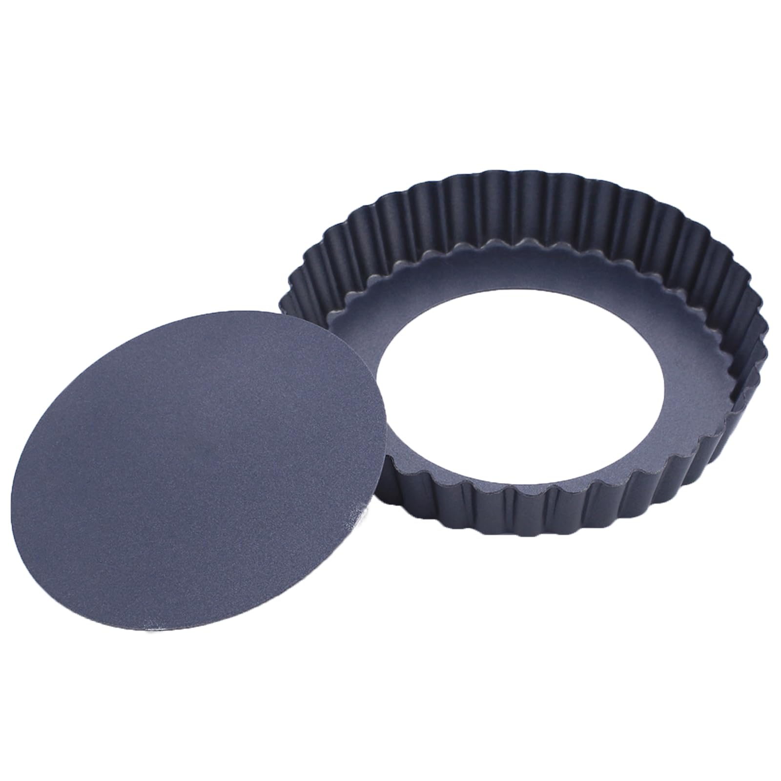7 Inch Nonstick Tart Pan with Removable Base - Fluted Pie Pan for Baking Tarts, Quiche, Pizza & Cakes | Perfect for Home Bakers & Professional Chefs | Ideal for Holiday Desserts, Dinner Parties & Baking Classes