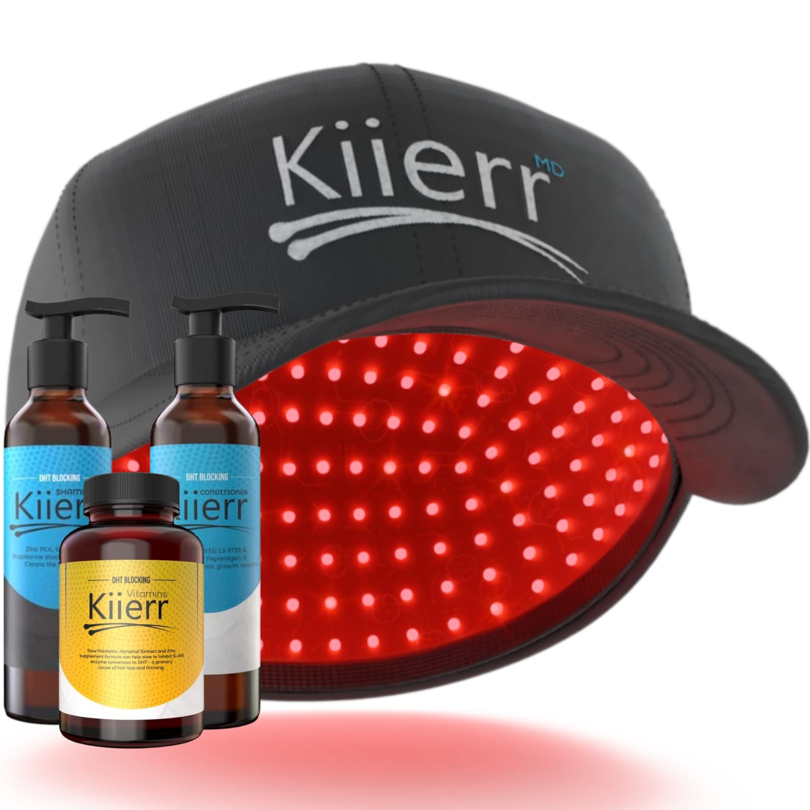 272 MD Elite Complete Hair Growth System - Laser Cap, Shampoo, Conditioner & Vitamins for Thicker Hair | At-Home Hair Regrowth Treatment for Men & Women | Perfect for Thinning Hair & Receding Hairline
