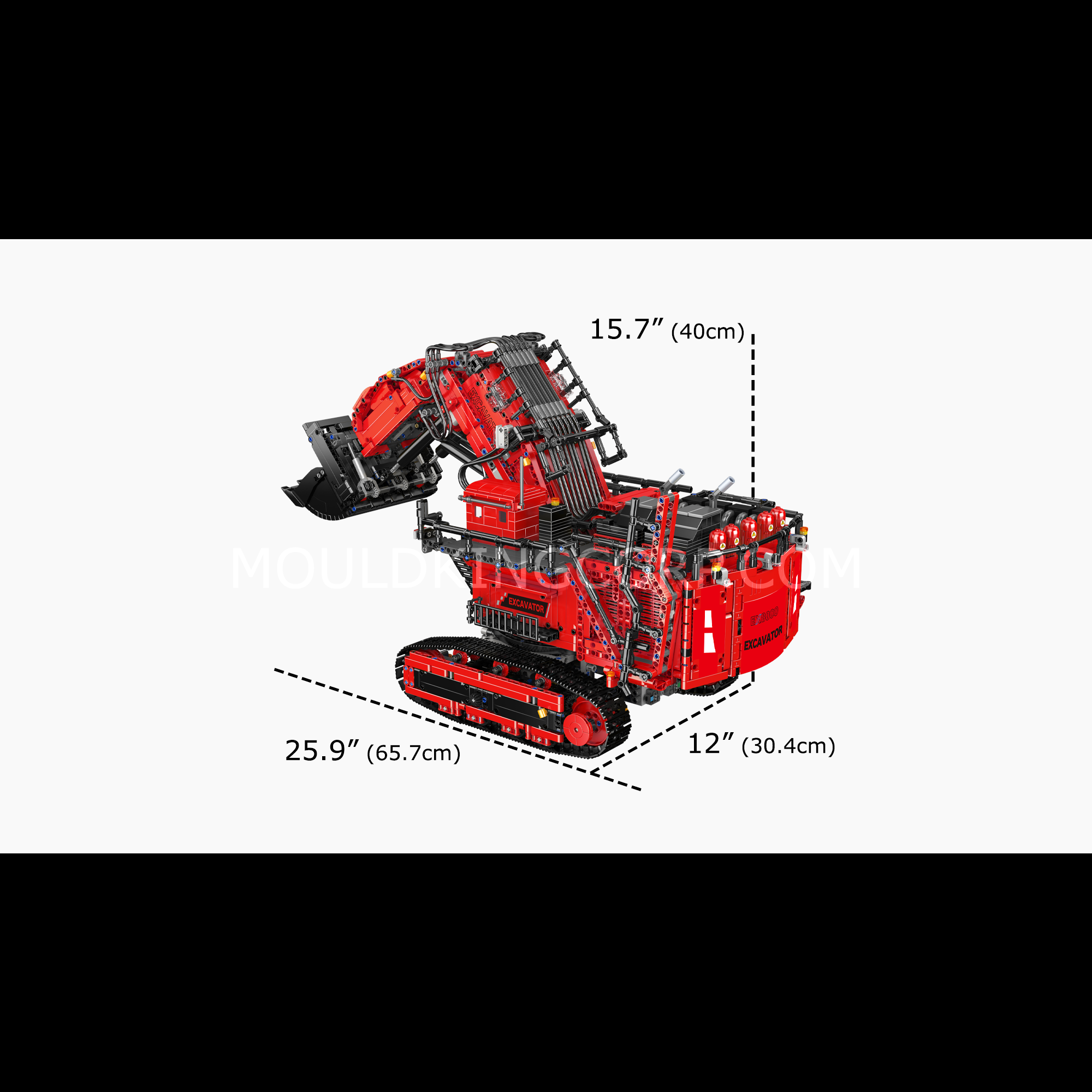MOULD KING 17070 Liebherr R 9800 Mining Excavator Building Set - 4767 Piece Construction Toy for Adults & Kids | STEM Educational Model Kit | Perfect for Collectors, Mining Enthusiasts & Construction Lovers