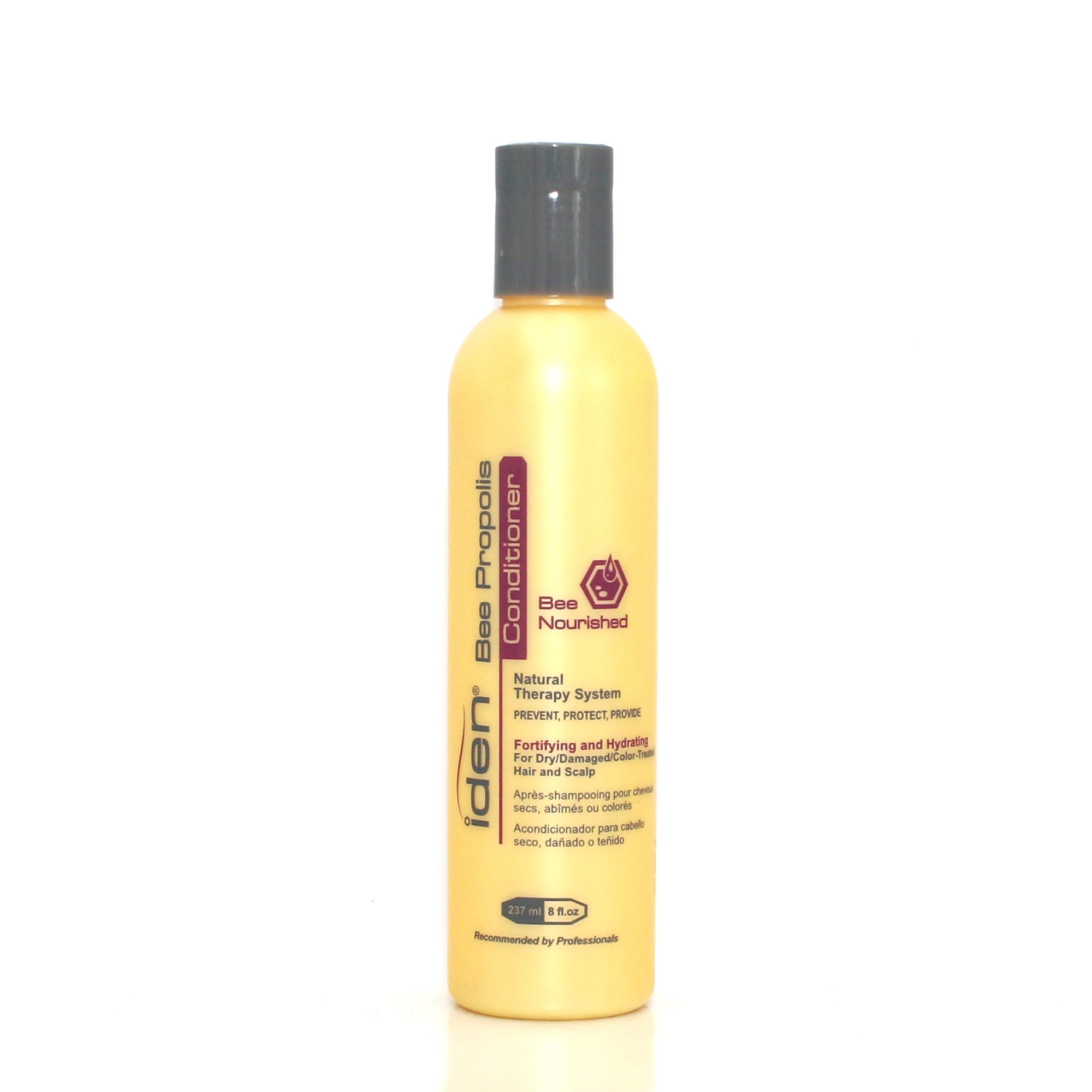 IDEN Bee Propolis Natural Therapy System Conditioner 8 oz - Organic Hair Treatment for Dry Damaged Hair - Perfect for Daily Use & Salon Quality Results