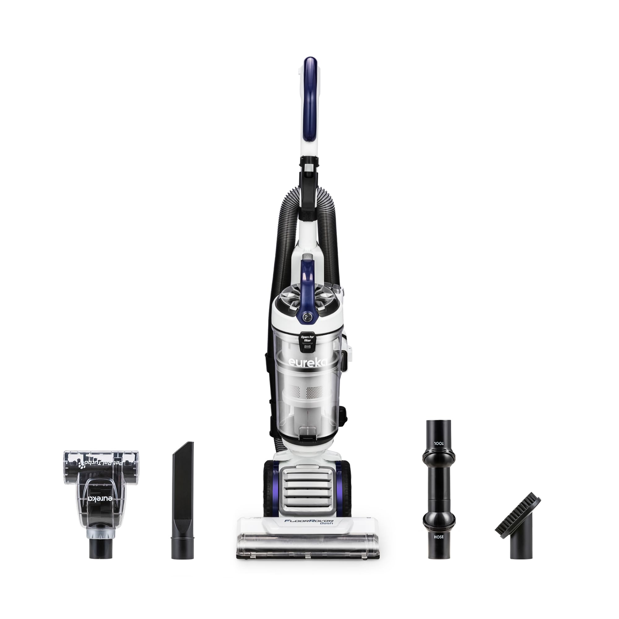 Eureka FloorRover Bagless Upright Pet Vacuum Cleaner with SuctionSeal Technology - Powerful Swivel Steering for Carpets & Hard Floors - Ideal for Pet Hair, Home Cleaning & Allergies Relief