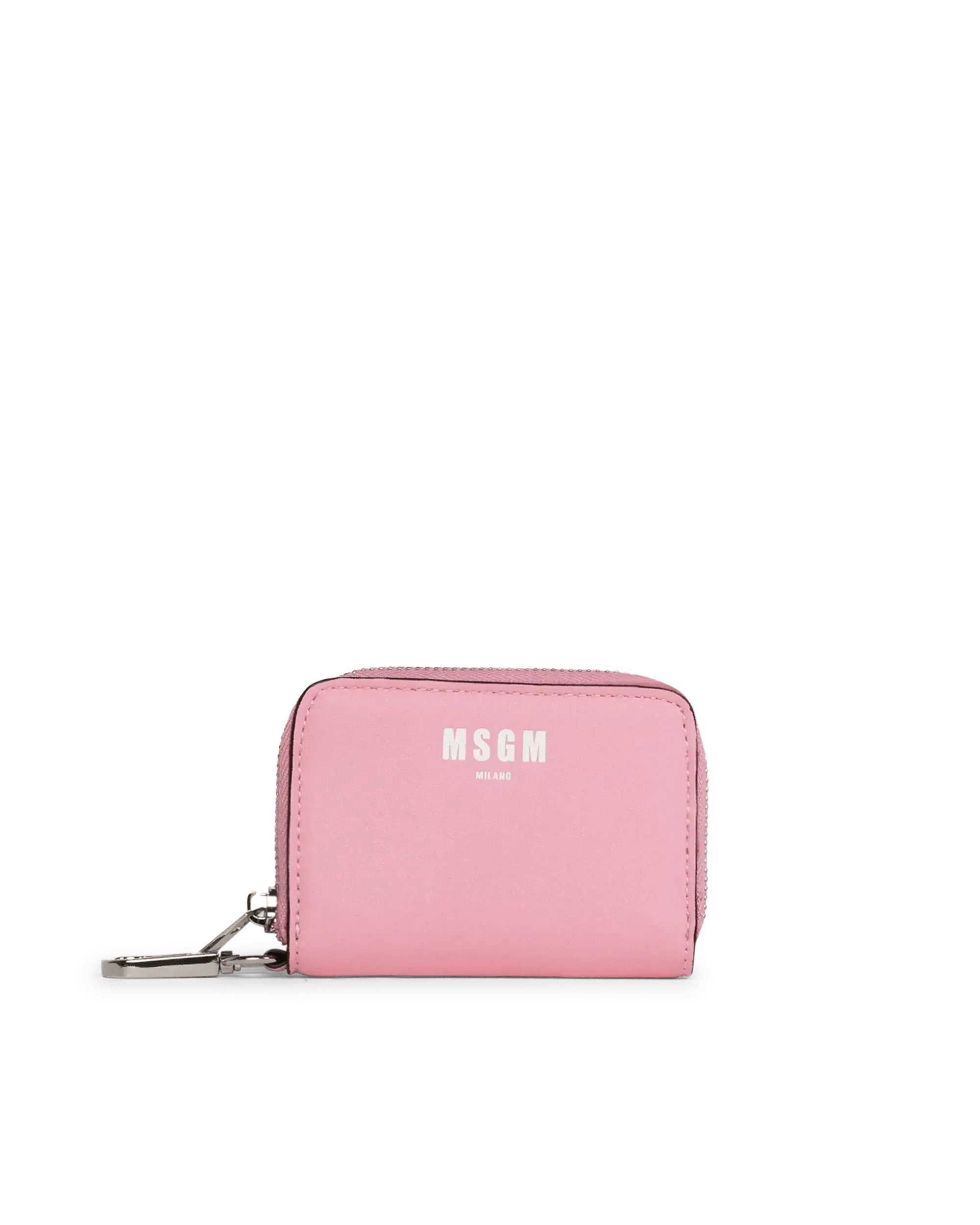 Mini Logo Print Zip Cardholder - Slim RFID Blocking Wallet for Men & Women - Perfect for Travel, Business & Everyday Use