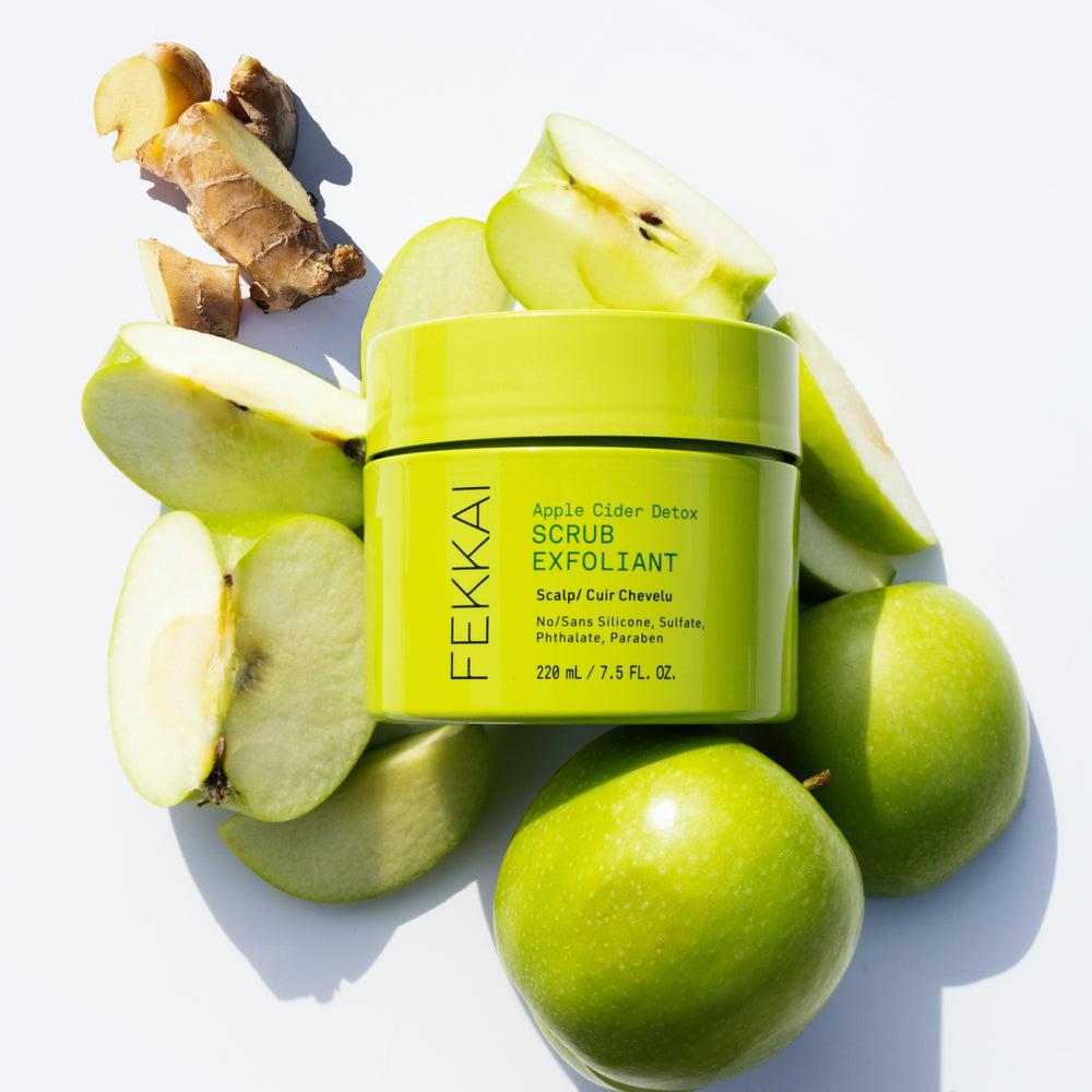 Fekkai Apple Cider Vinegar Detox Scalp Scrub - Exfoliating Treatment for Dandruff & Buildup Removal - Perfect for Dry, Itchy Scalp Care & Hair Growth Stimulation