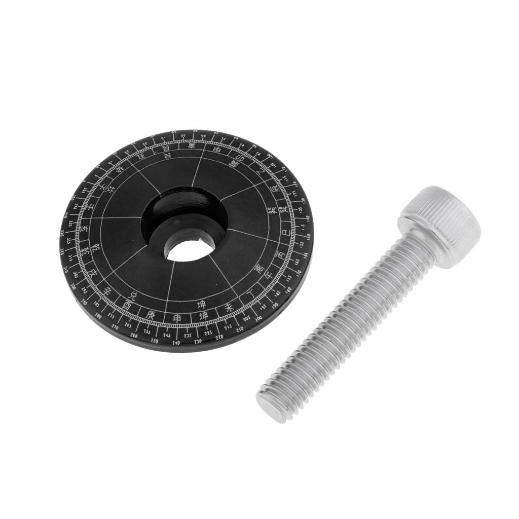 Premium Aluminum Alloy Mountain Bike Stem Top Cap Cover - 28.6mm Black Headset Screws for Road & MTB Cycling | Durable Upgrade for Trail Riding & Commuting