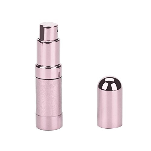 AMA(TM) 6ml Portable Travel Mini Classic Perfume Atomizer Refillable Spray Bottle with Pump - Pink | Compact Perfume Dispenser for Purse, Gym Bag & Travel | Leakproof Essential Oil Container for On-the-Go Use