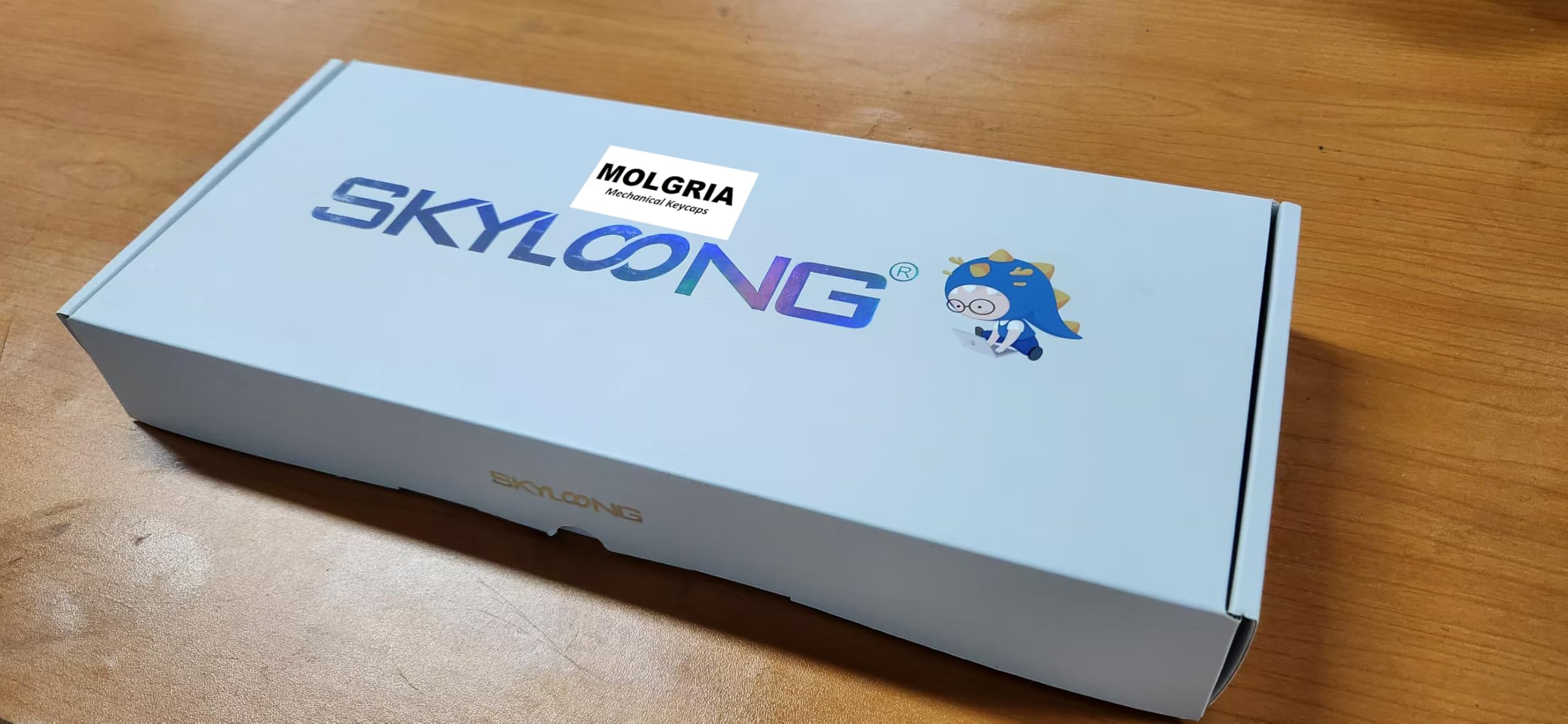 MOLGRIA GK68 68-Key RGB Backlit Hot Swappable Mechanical Gaming Keyboard with Ink Lotus Deutsch Keycaps, Gateron Yellow Switches, Triple Mode Connection & Knob - Compatible with Win/Mac OS - Perfect for Gaming, Typing & Office Work