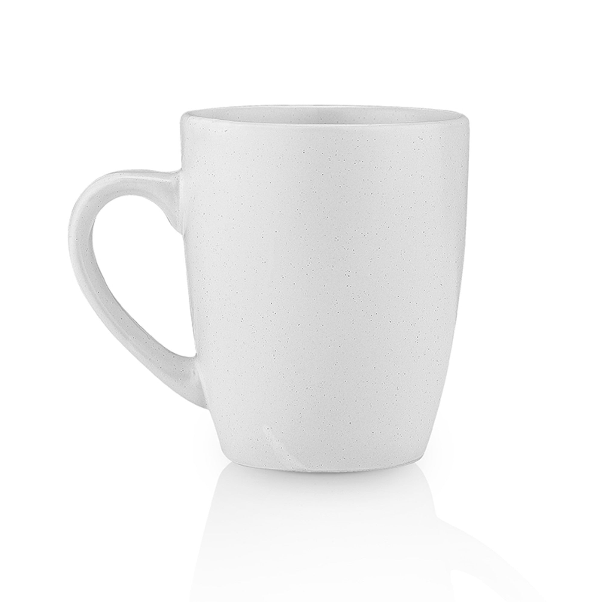 Premium Albie Stoneware Mug - Snow White Ceramic Coffee Cup with Handle - Perfect for Home, Office & Gifts