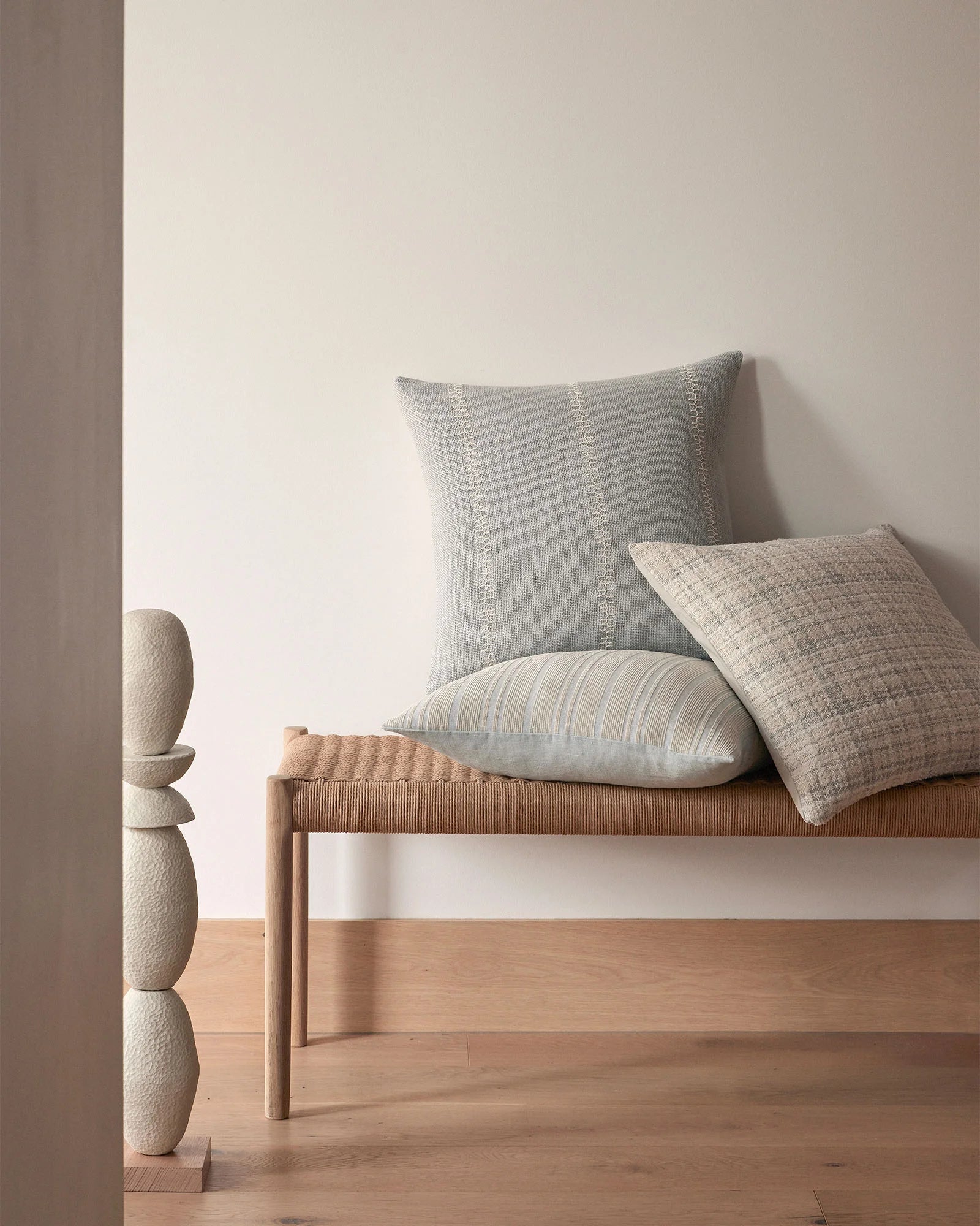 Adriana Cushion Glacier - Ultra Soft Throw Pillow for Sofa & Bed - Perfect for Living Room Decor, Bedroom Accent, and Cozy Home Comfort