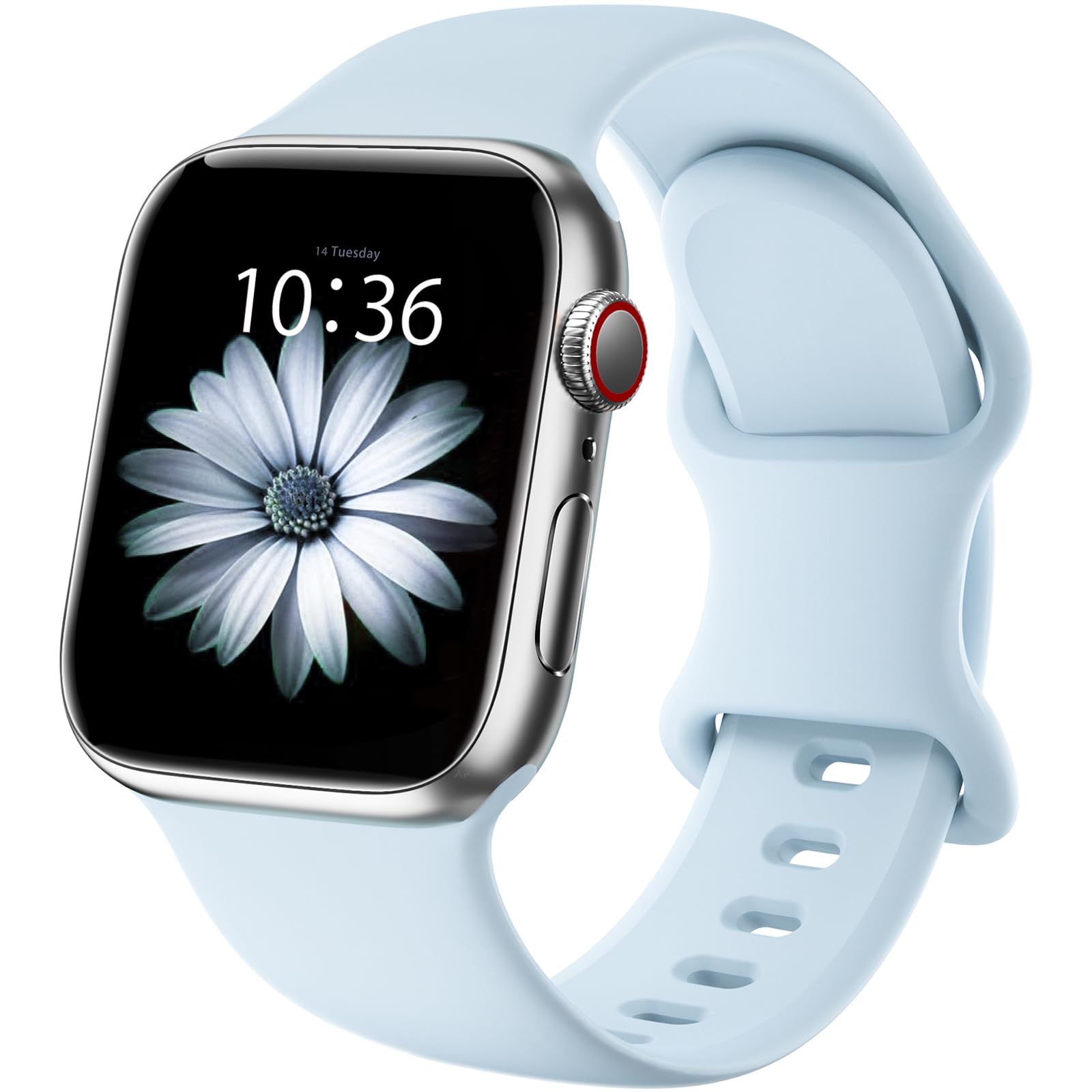 Premium Sport Bands for Apple Watch 38mm 40mm 41mm 42mm 44mm 45mm 49mm - Soft Silicone Waterproof Strap Compatible with iWatch Ultra 2, Series 9/8/7/6/5/4/3/2/1 & SE - Unisex Design for Men & Women - Perfect for Workouts, Swimming & Everyday Wear
