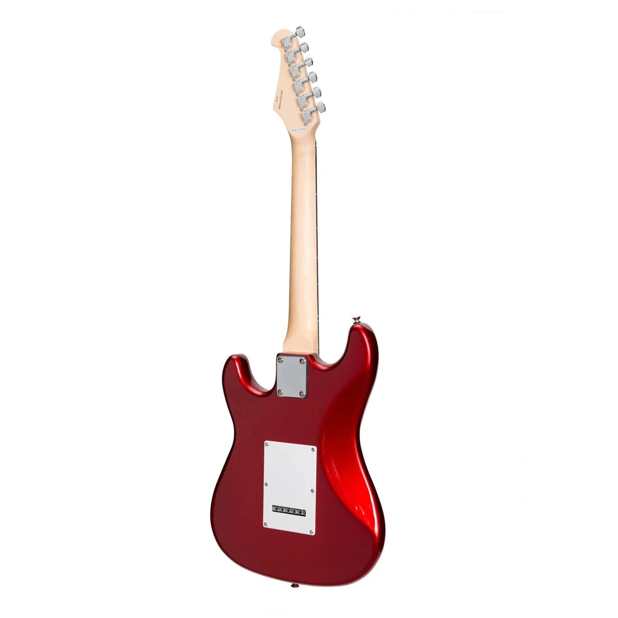 ST Style Short Scale Electric Guitar Pack - Candy Apple Red | Perfect for Beginners, Travel & Home Practice | Rock, Blues & Pop Music