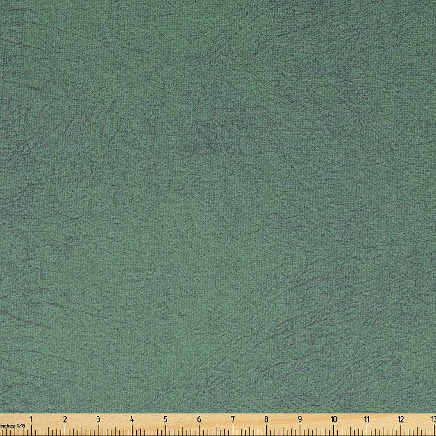 Ambesonne Faux Suede Fabric by The Yard - Digitally Printed Weathered Texture, Durable & Washable Upholstery Material for DIY Projects - 1 Yard Pale Green - Perfect for Indoor/Outdoor Furniture, Home Decor & Crafting