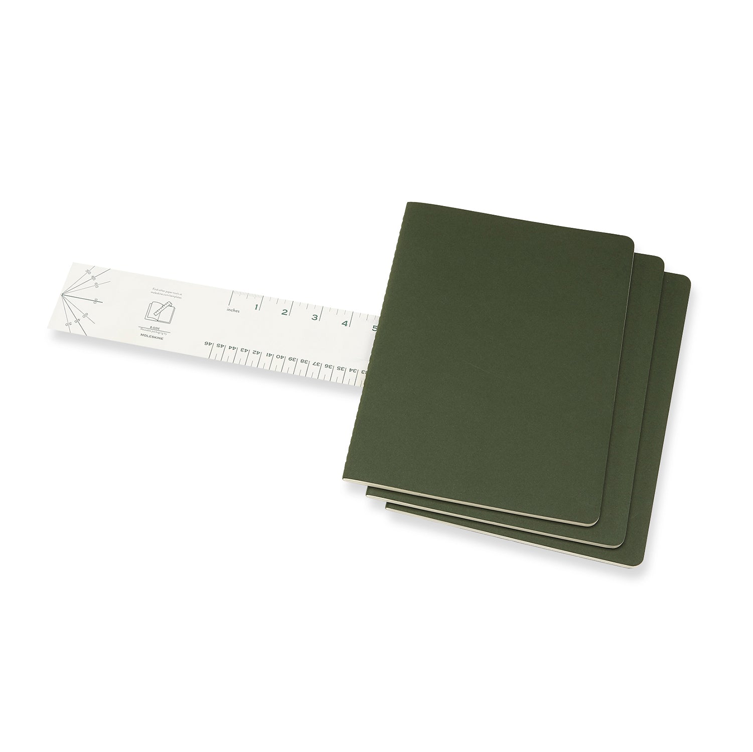 3-Pack Moleskine Ruled Cahier Notebooks - Extra Large Size (5
