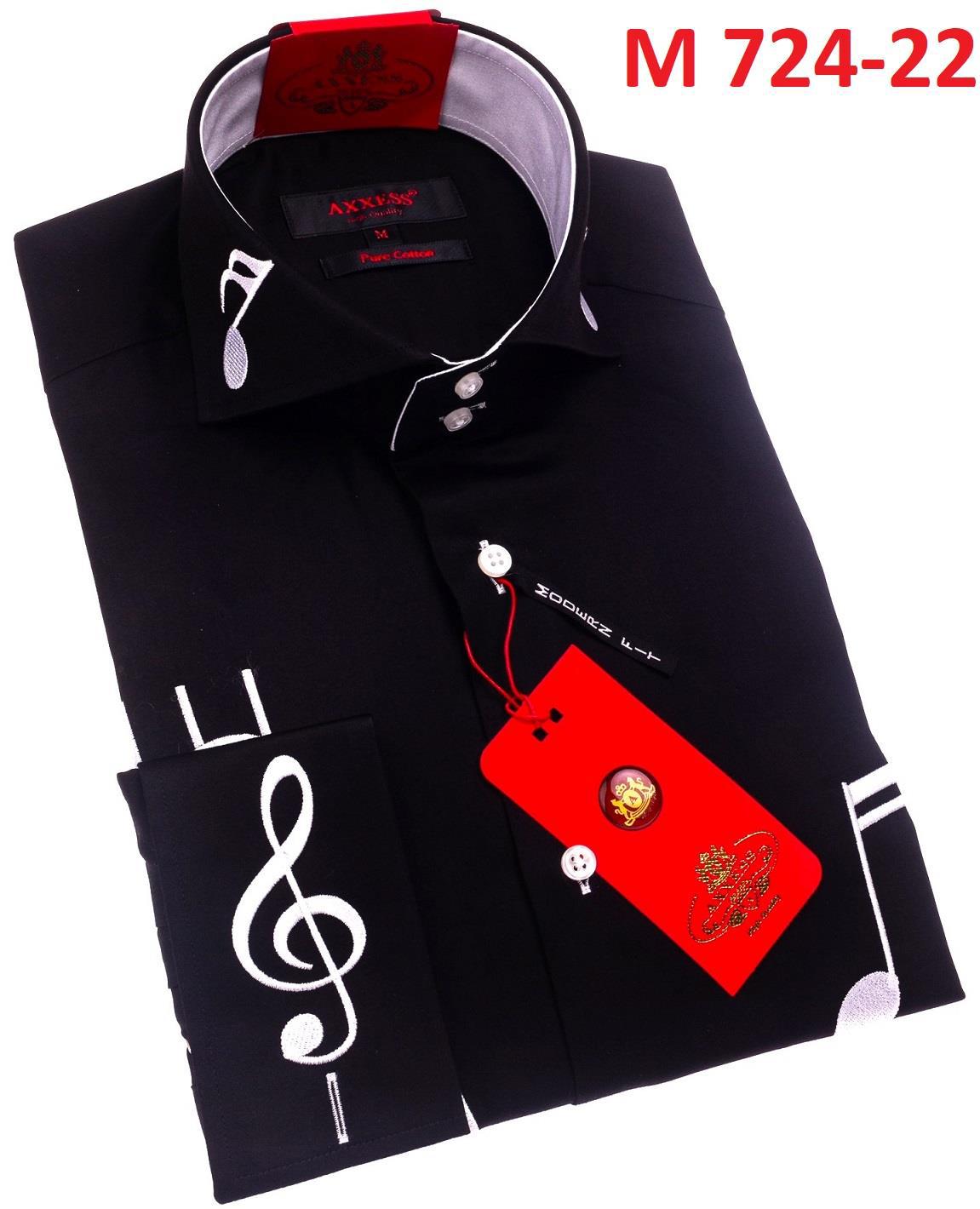 Axxess Modern Fit Shirt 724 22 - Premium Comfort Casual Dress Shirt for Men | Perfect for Office, Business Meetings & Formal Events
